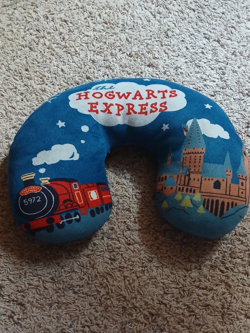 Hogwarts Express Blue Travel Neck Pillow
